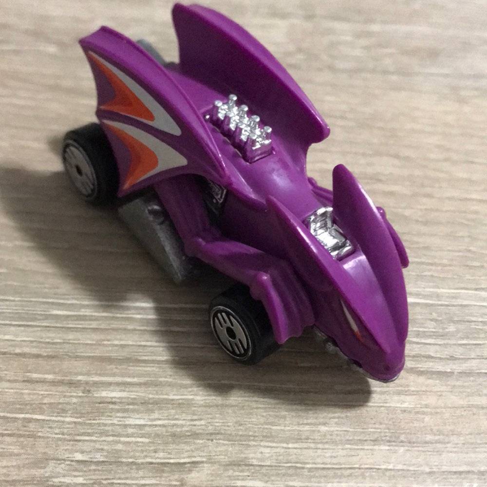 1985 Hot Wheels Speed Demons Purple Bat Dragon Racing Car Collectible Malaysia